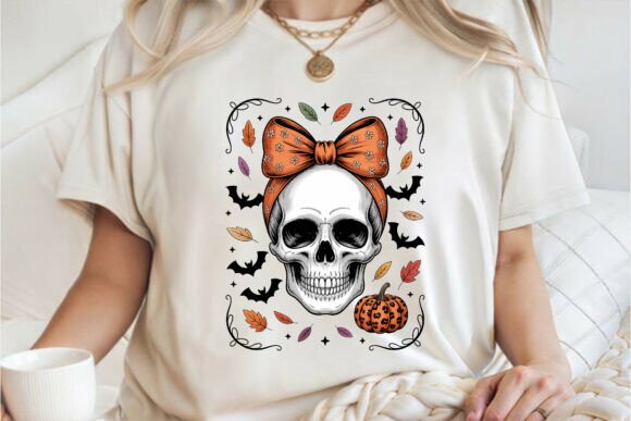 Cozy Fall Skull Coquette Bow, Autumn Png Review