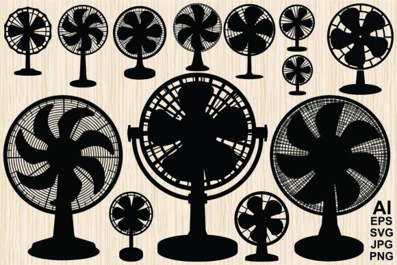 Electric Fan Vector Silhouette Review