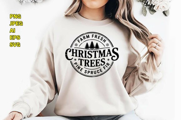 Farm Fresh Christmas Vintage T-Shirt PNG Review