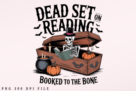 Funny Skeleton Reading PNG Design Review