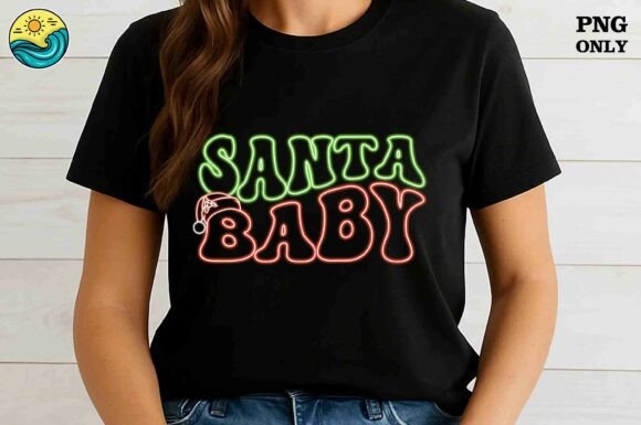 Santa Baby Neon Christmas PNG Review