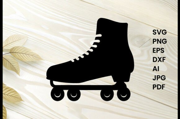 Speed Skates Illustration Silhouette