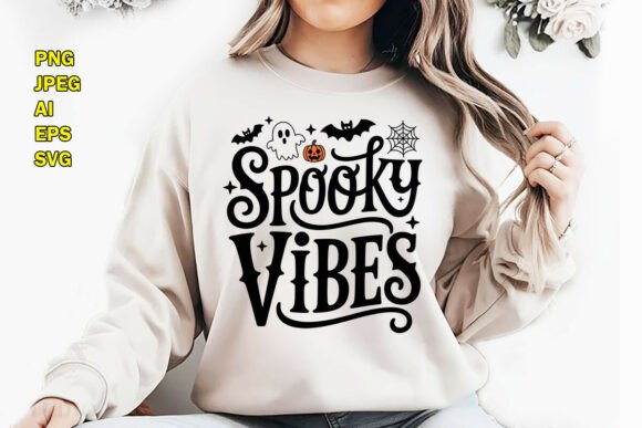 Spooky Vibes Halloween T-Shirt Design Review
