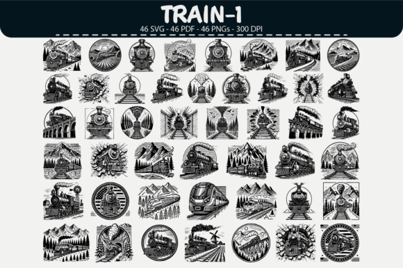 Train Vector Clipart – 46 Designs