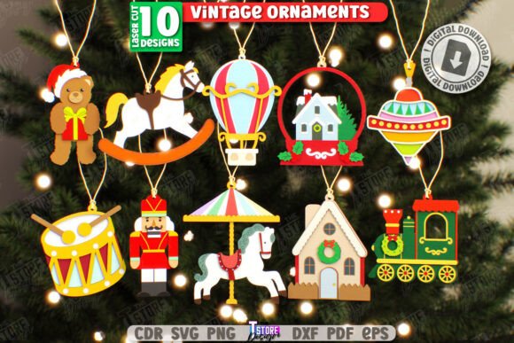 Vintage Christmas Ornaments Laser Bundle Review
