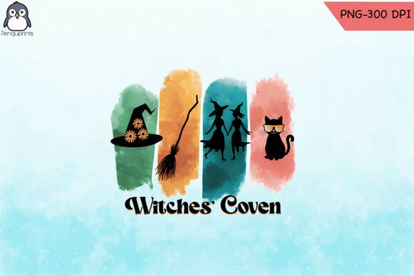 Witches Coven Retro Halloween PNG Review